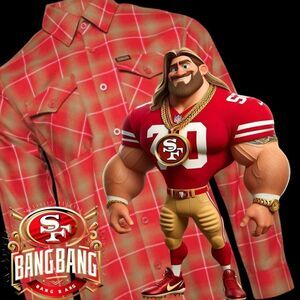 DIXXON Flannel Sz LT Bang Bang San Francisco 49ers Tribute Brand New Sealed Bag